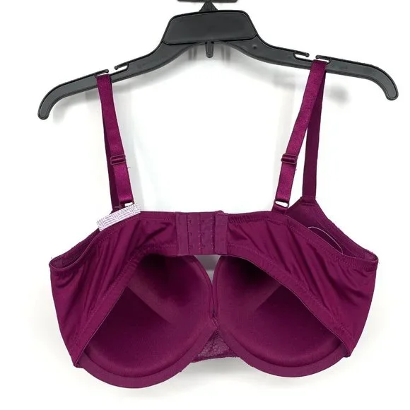 Maidenform Self Expressions Bra Womens 40DD Purple Lace Underwire Push Up - Picture 6 of 10